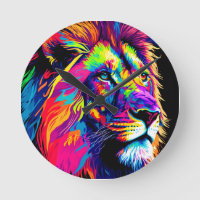 Art numérique Abstrait 3d Portrait de Lion