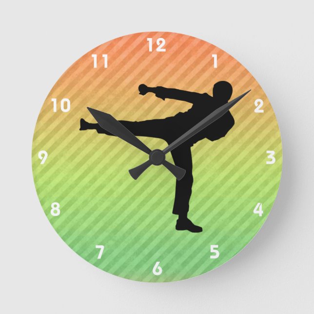 Horloge Ronde Arts martiaux (Recto)