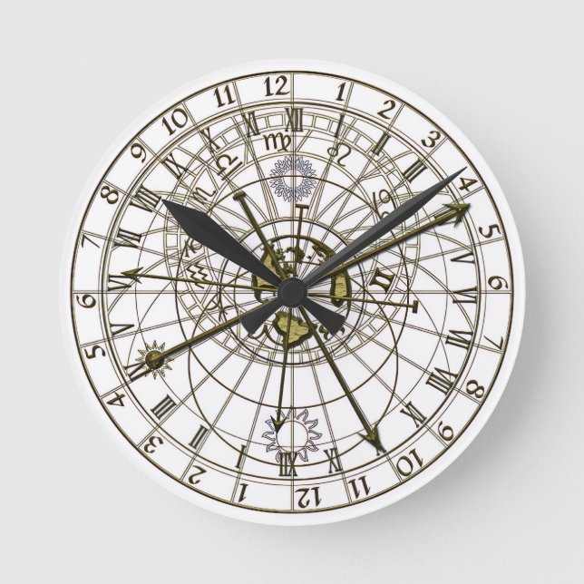 Horloge Ronde Astronomique (Recto)