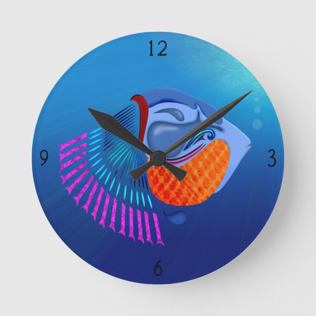 Horloge Ronde Atteindre l'horloge ronde de poisson (Recto)