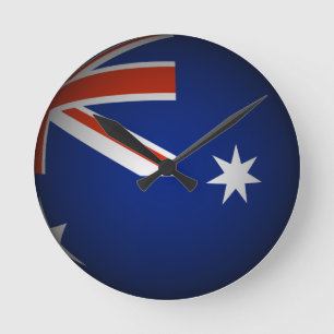 Horloge Ronde Australian national flag sphere, 3D look