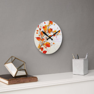 HORLOGE RONDE AUTOMNE N° 1