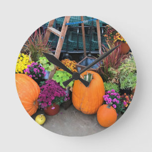 Horloge Ronde Autumn Decor