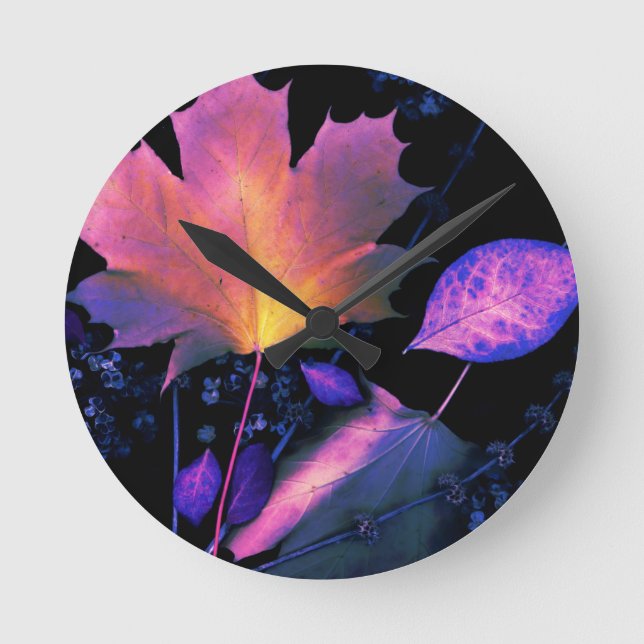 Horloge Ronde Autumn Leaves (Recto)