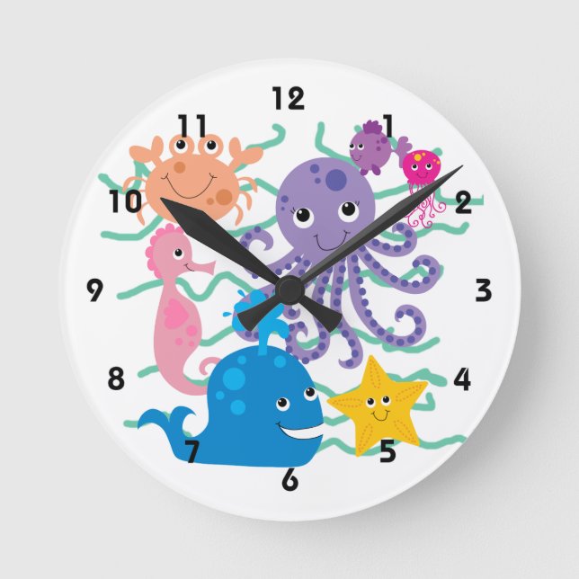Horloge Ronde Aventure sous-marine (Recto)