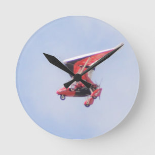 Horloge Ronde Avion d'ultra-léger motorisé