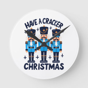 Horloge Ronde Avoir un Noël casse-noisette
