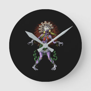 Horloge Ronde Aztec Mythologie Deity Tzitzimitl