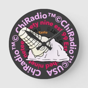 Horloge Ronde Bac à puce ChiradioLLC ™