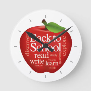 Horloge Ronde Back to school