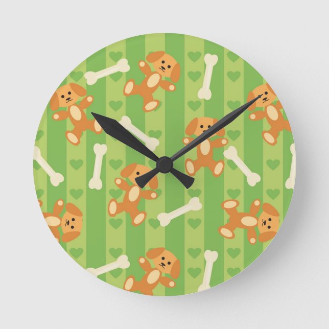 Horloge Ronde background witdogs and bonbons (Recto)