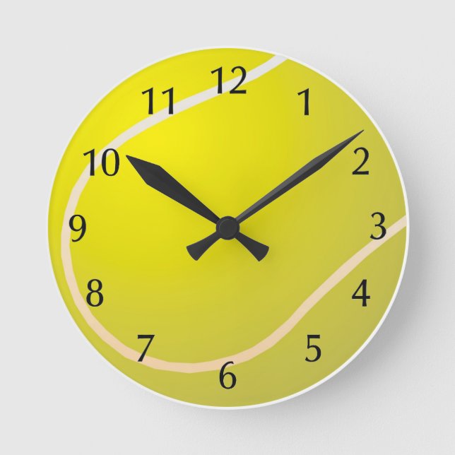 Horloge Ronde Balle de tennis (Recto)