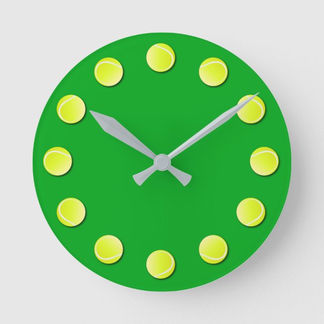 Horloge Ronde Balles de tennis (Recto)