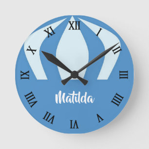 Horloge Ronde Ballon à air chaud de nom personnalisé