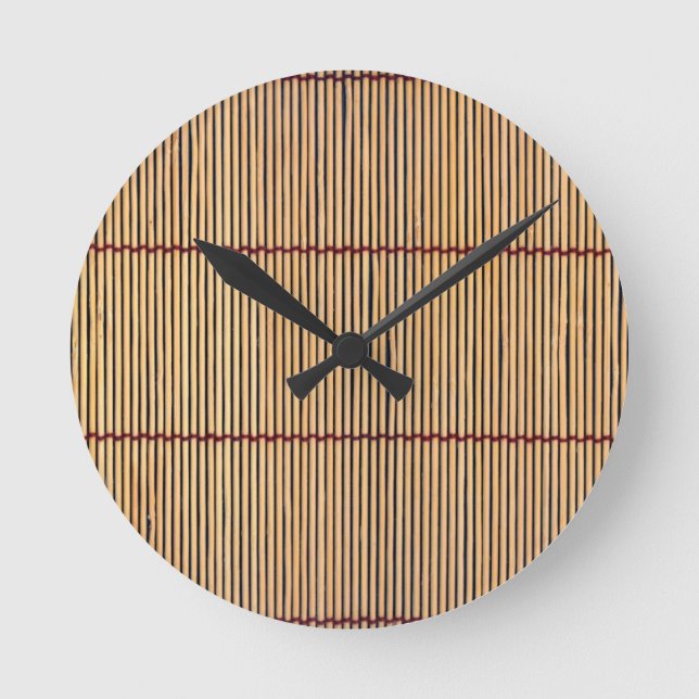 Horloge Ronde Bamboo mate (Recto)