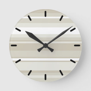 Horloge Ronde Bandes de grès