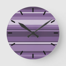 Horloge Ronde Bandes de lavande