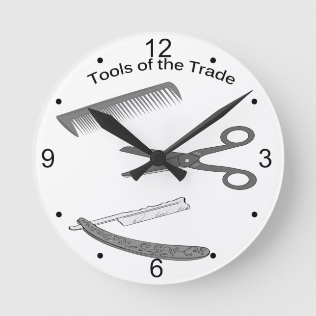 Horloge Ronde Barber Tools (Recto)