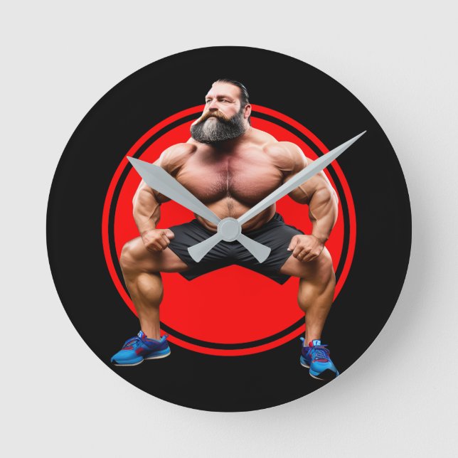 Horloge Ronde Barbu Musclé (Recto)
