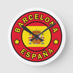 Horloge Ronde Barcelone Espagne