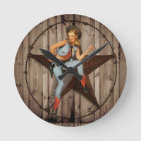 Barre Wood Texas Star pays occidental Cowgirl