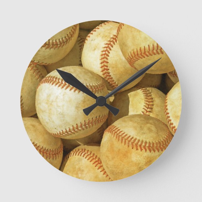 Horloge Ronde Baseball (Recto)