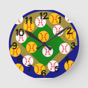 Horloge Ronde Baseball/Softball
