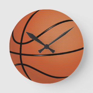 HORLOGE RONDE BASKETBALL