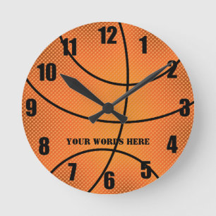 Horloge Ronde Basketball clock