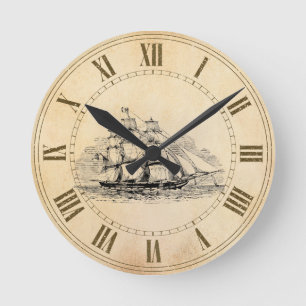 Horloge Ronde Bateau de voile