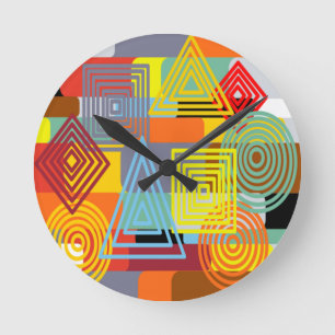 Horloge Ronde Bauhaus Design Trois