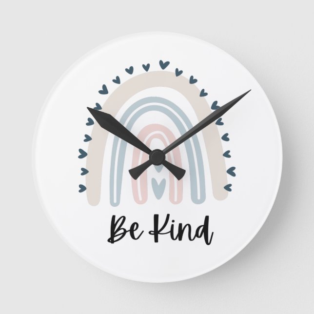 Horloge Ronde Be enfant neutre rainbov throw pillow (Recto)