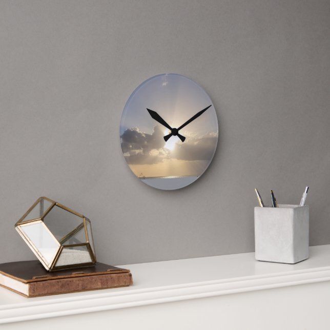 HORLOGE RONDE BEACH SUN (Bureau)