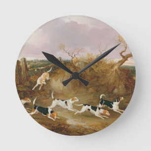 Horloge Ronde Beagles entièrement…, 1845 (huile sur la toile)