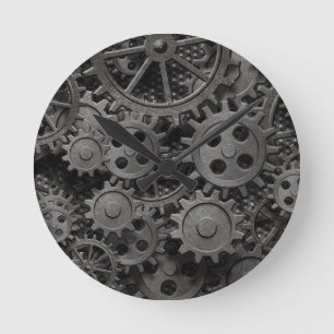 Horloge Ronde Beaucoup de vieilles vitesses en métal ou pièces