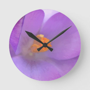 Horloge Ronde Beautiful crocus Wall Clock