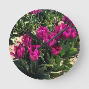 Horloge Ronde Beautiful Tulips