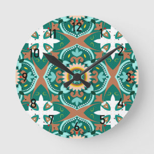 Horloge Ronde 💚 💛 Beaux carreaux marocains