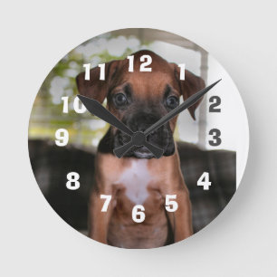 Horloge Ronde Bébé Boxeur