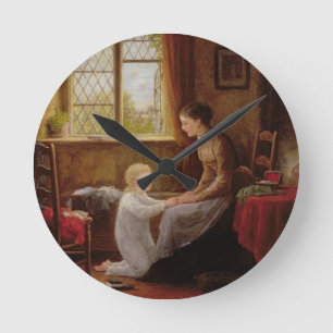 Horloge Ronde Bedtime, 1890 (huile sur panneau)