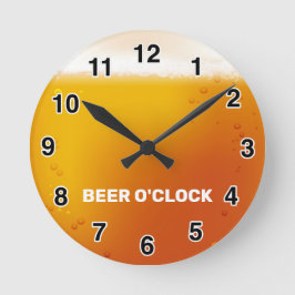 Horloge Ronde BEER O'CLOCK Round Wall Clock