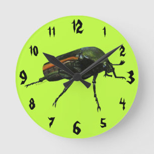 Horloge Ronde Beetle Bug Acrylic Wall Clock