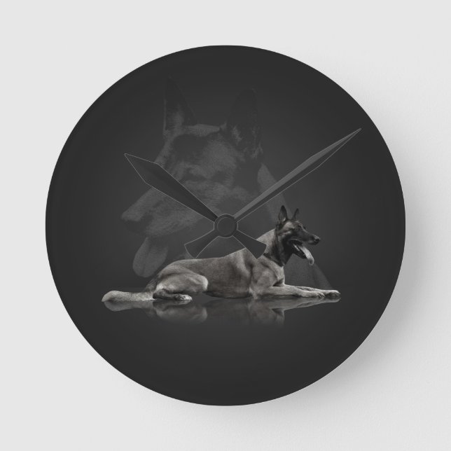 Horloge Ronde Belgian shepherd (Recto)