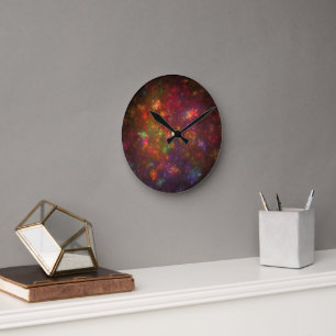 Horloge Ronde Belle abstraction