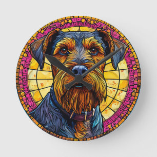 Horloge Ronde Belle caricature Chien