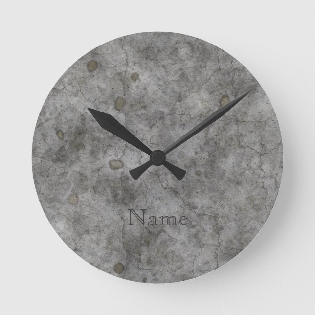 Horloge Ronde Béton ancien (Recto)