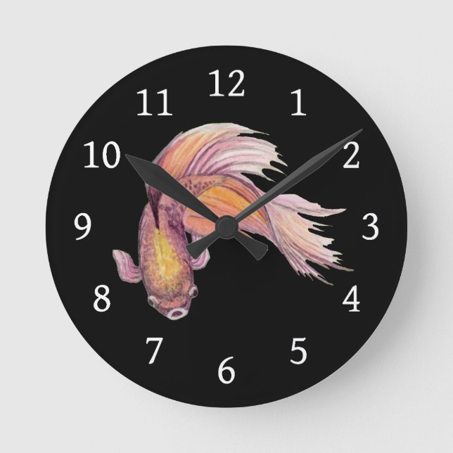 Horloge ronde Betta Fish (Recto)