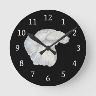 Horloge ronde Betta Fish