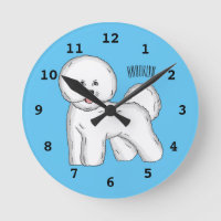 Bichon frise dog dessin animé