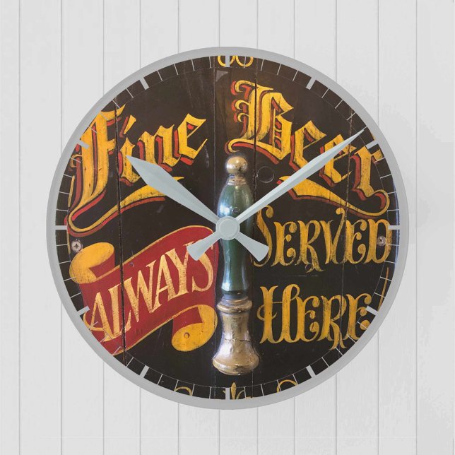 Horloge Ronde Bière de pub traditionnelle (Créateur téléchargé)
